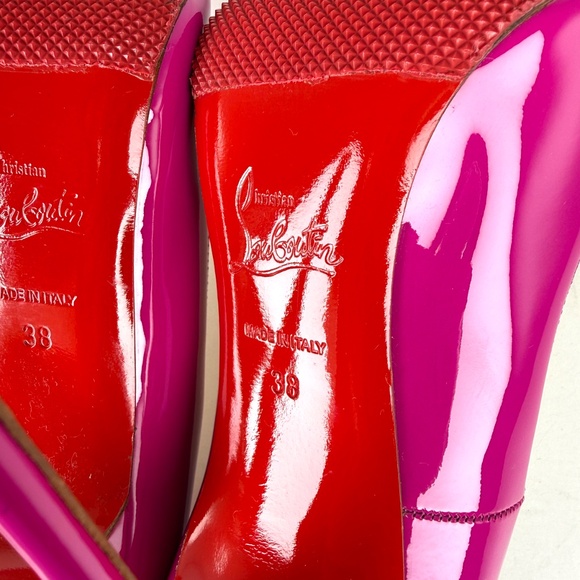 Christian Louboutin So Kate 120mm Indian Rose Pink Patent Leather Pumps 38 - Picture 11 of 11
